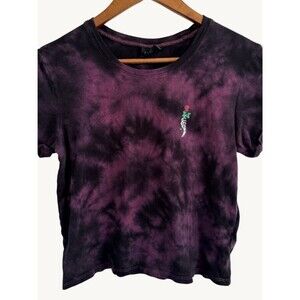 Empyre Skeleton Hand Rose Tie Dye T-Shirt Small Goth Grunge